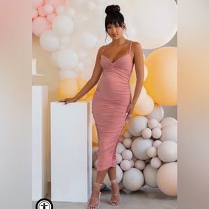 Pink Maternity Dress